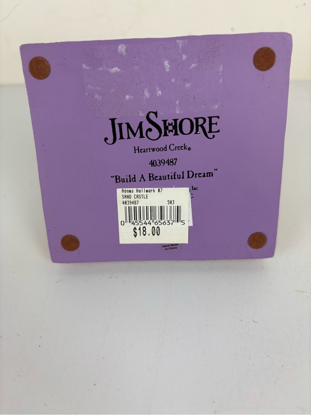 Jim Shore-Building Dreams-Sandcastle-Beach/Sand/Shells/Bucket - Picture 8 of 9